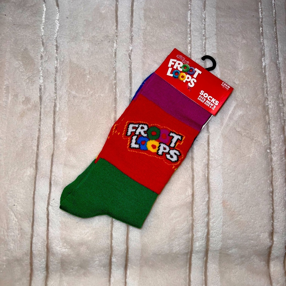 Kelloggs Fruit Loops Cereal Socks
